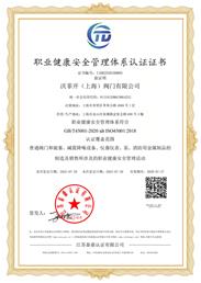ISO45001职业健康安全管理体系认证中文版